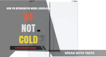 Fixing Your GSH25JSTA SS Refrigerator: Quick Solutions for Not Cold Issues