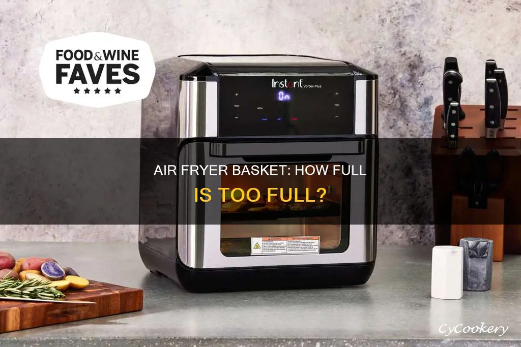 how full can air fryer basket be