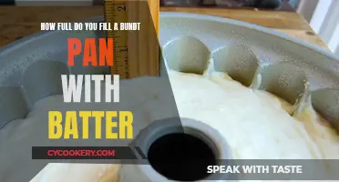 Filling a Bundt Pan: How Much Batter is Too Much?