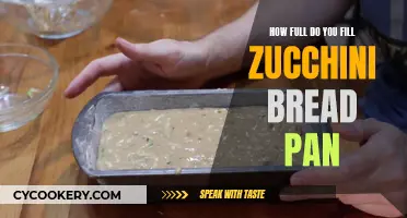 Fill Zucchini Bread Pans to This Level for Best Results