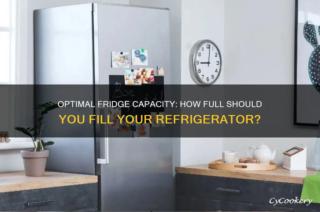 how full should you fill a refrigerator