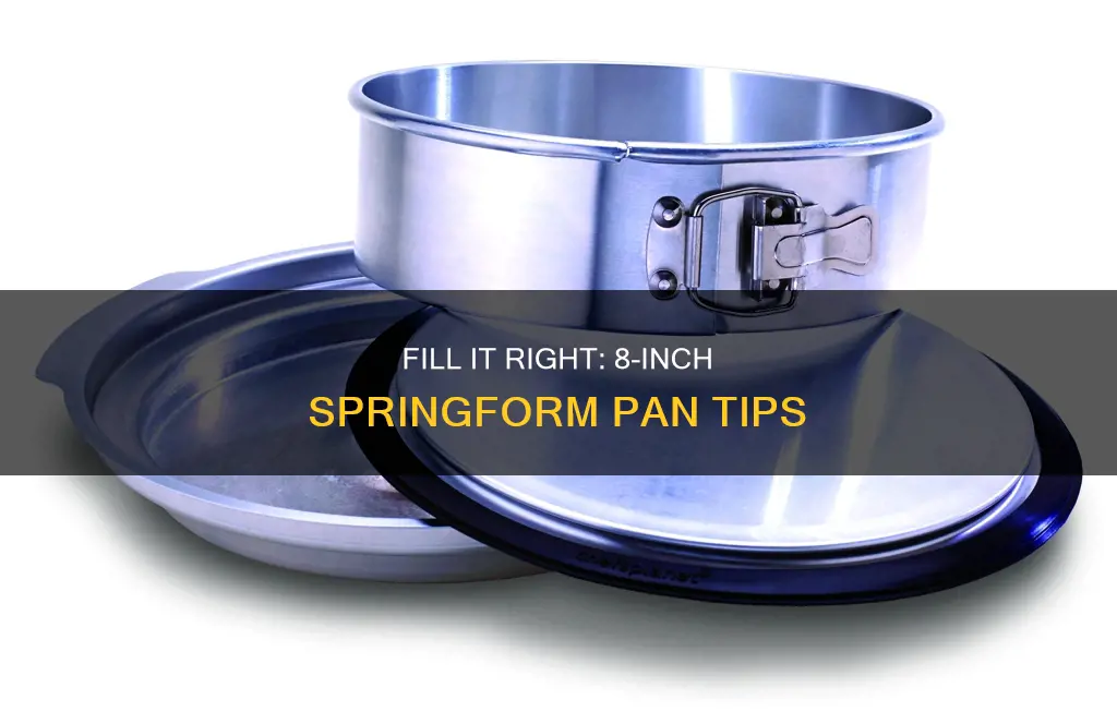 how full to fill an 8 in springform pan