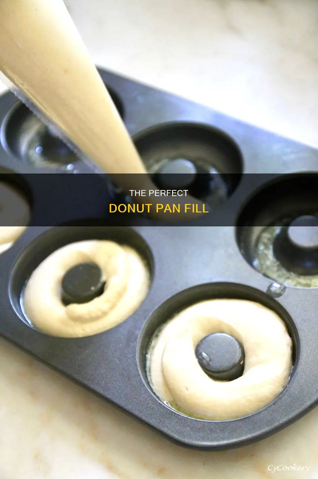 how full to fill donut pan