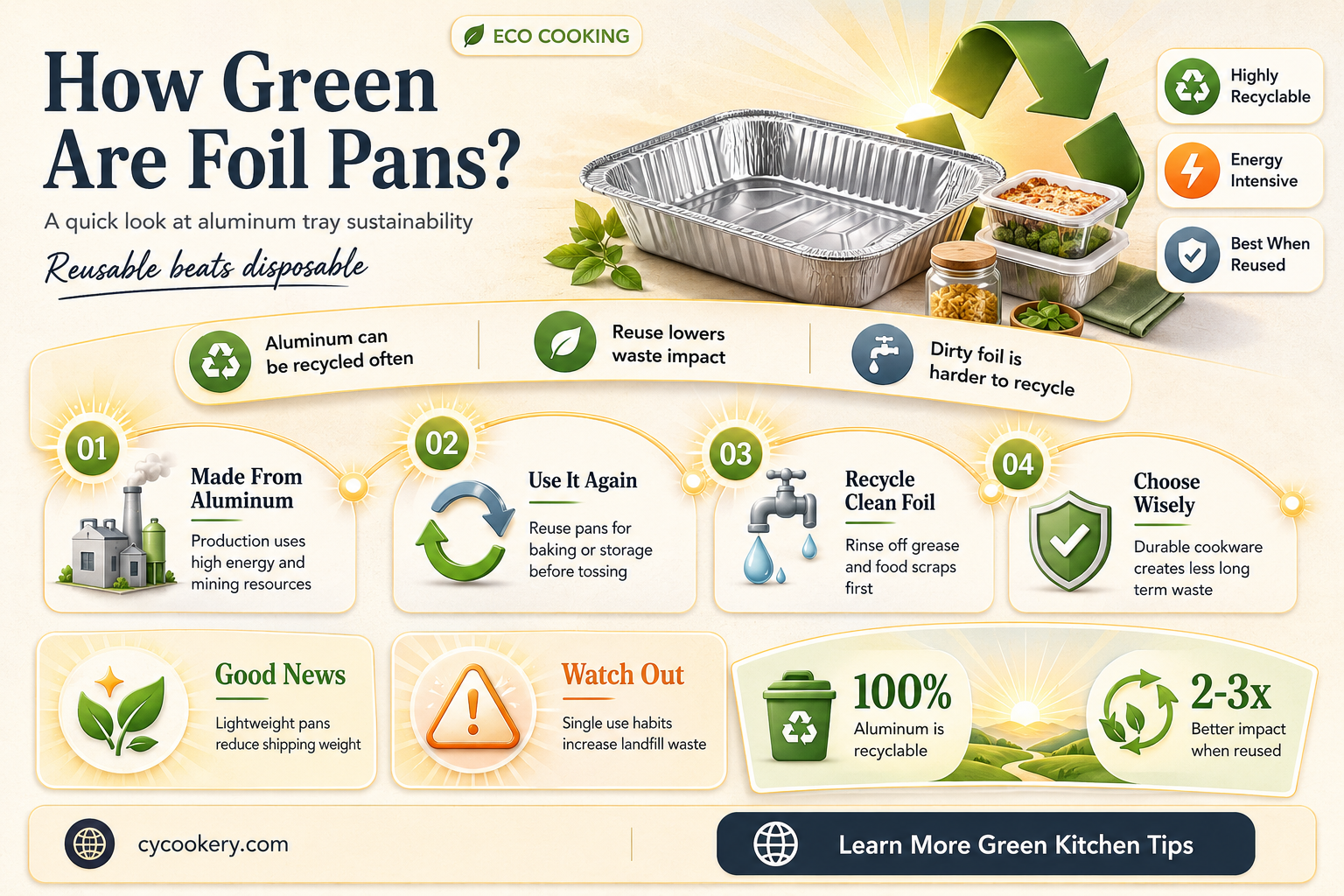 are clean foil pans recyclable