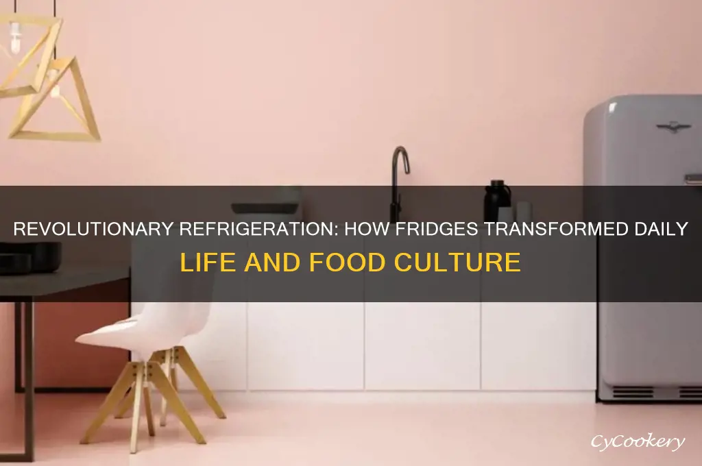 how has the refrigerator changed human ife
