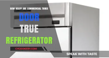 Commercial Three-Door True Refrigerator Weight: What to Expect