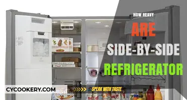 Side-by-Side Refrigerators: Unveiling Their Surprising Weight and Features