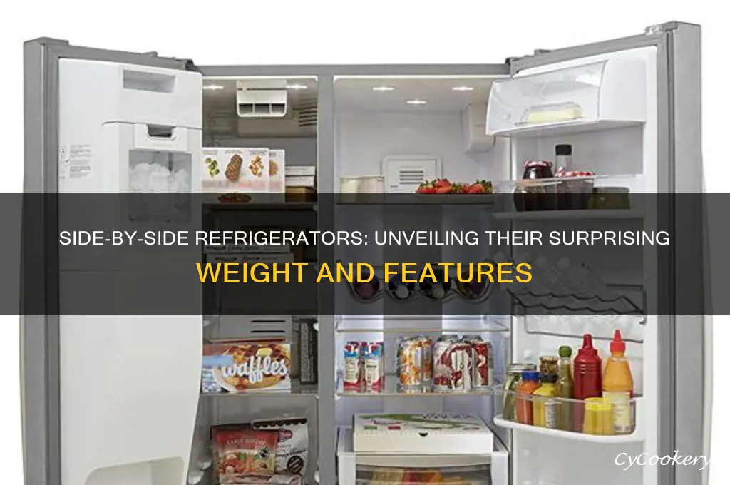 how heavy are side-by-side refrigerators