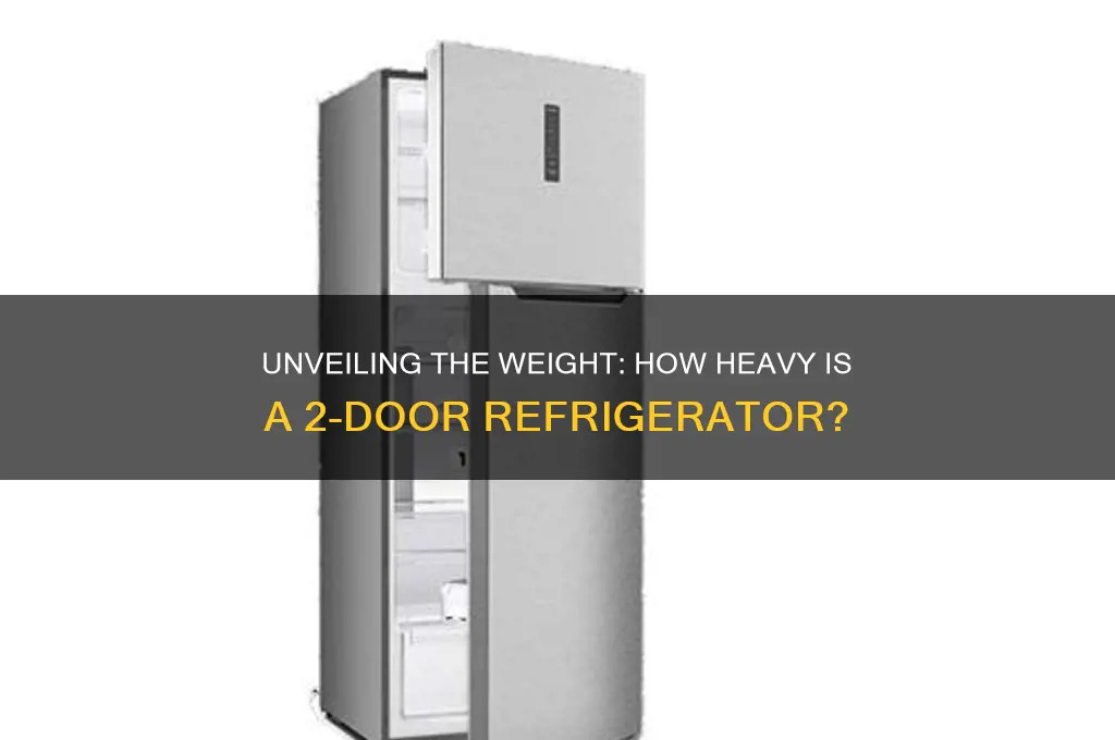 how heavy is a 2 doors refrigerator