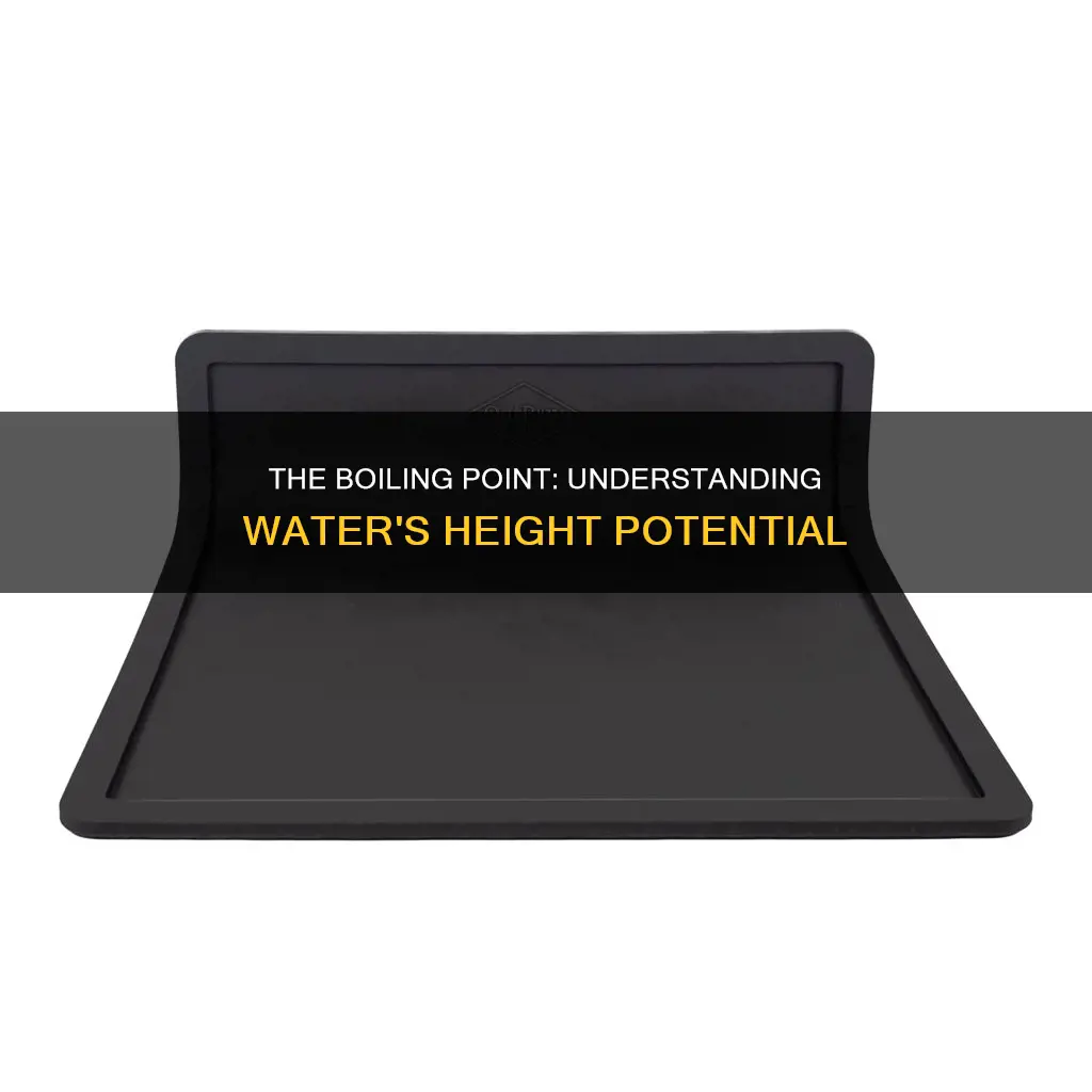 how high can a pan of water get