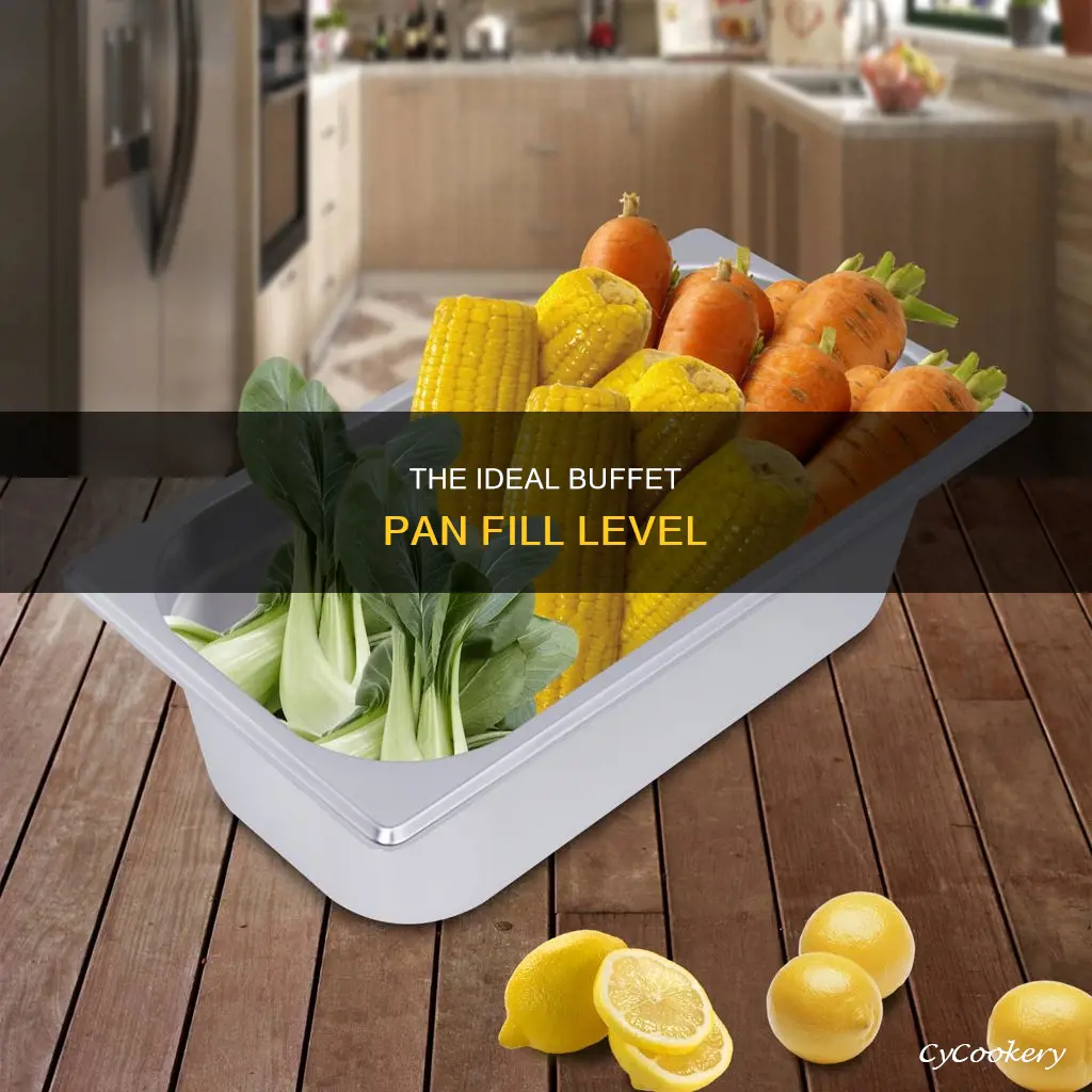how high can you fill a buffet pan