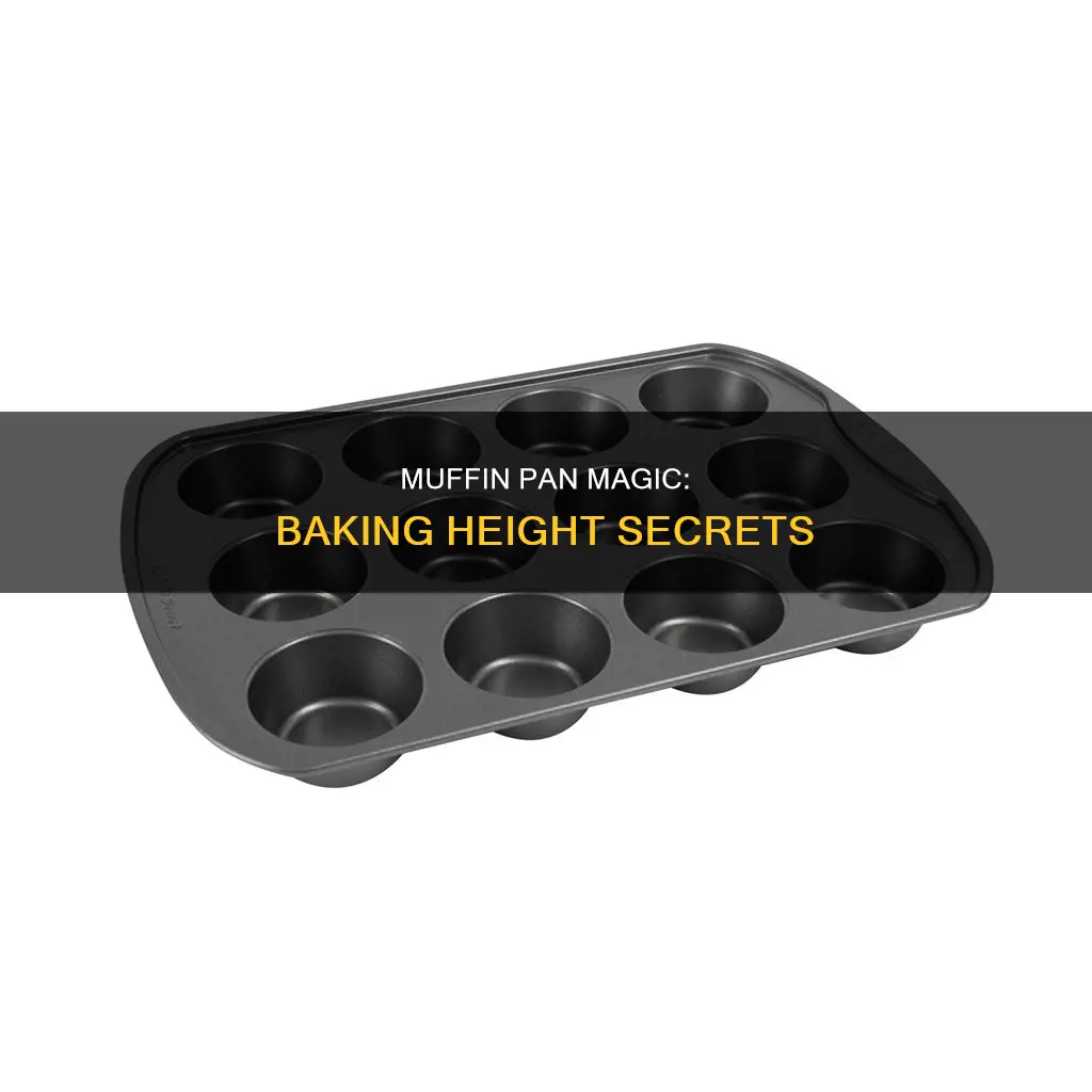 how high in muffin pan