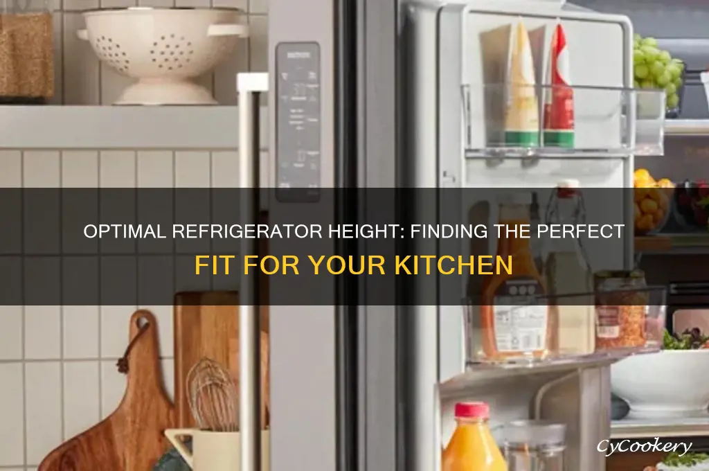 how high is too high for a refrigerator