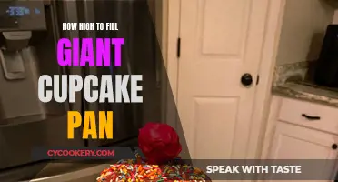 Giant Cupcake Pan: Fill to This Level for Best Results