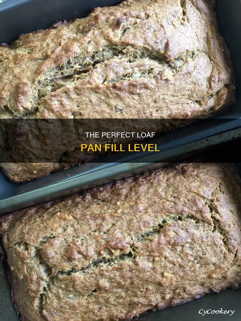 how high to fill loaf pan with batter