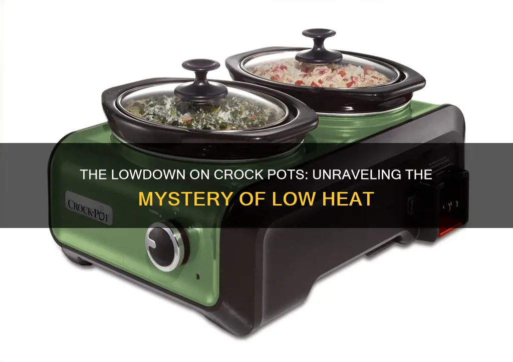 how hot does a crock pot on low get