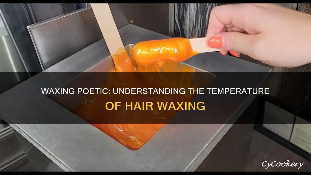 how hot does a hair waxing pot get