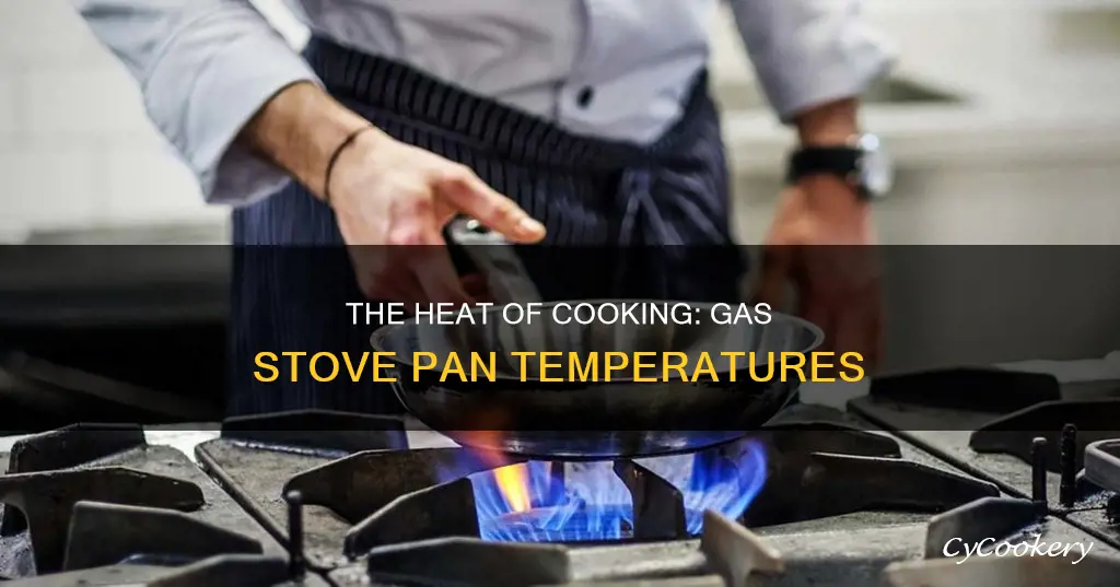 how hot does a pan get on a gas stove