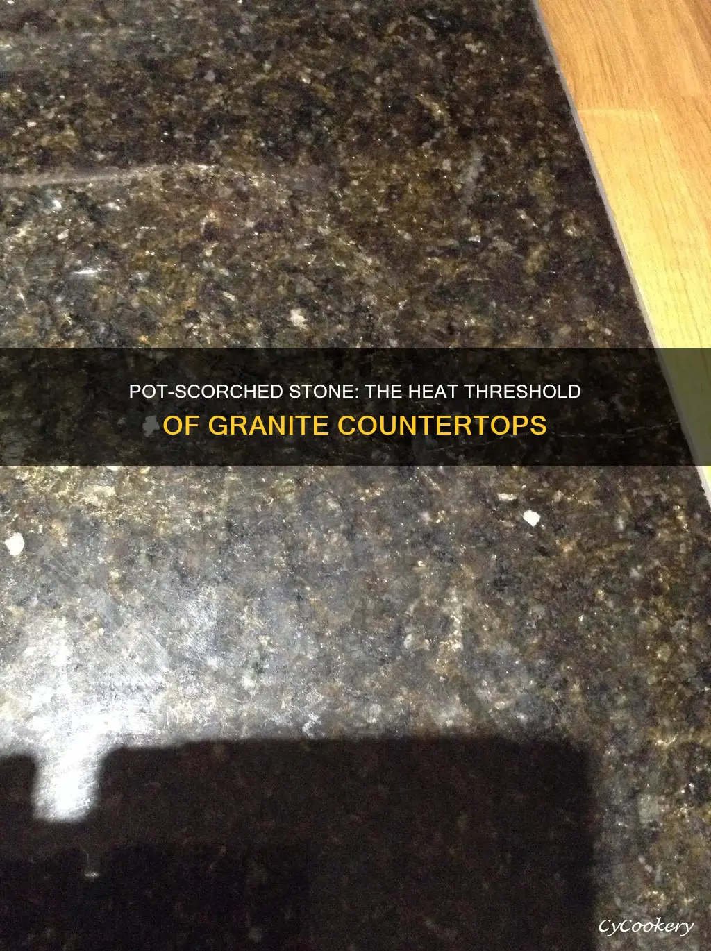 how hot does a pot ruin or burn granite