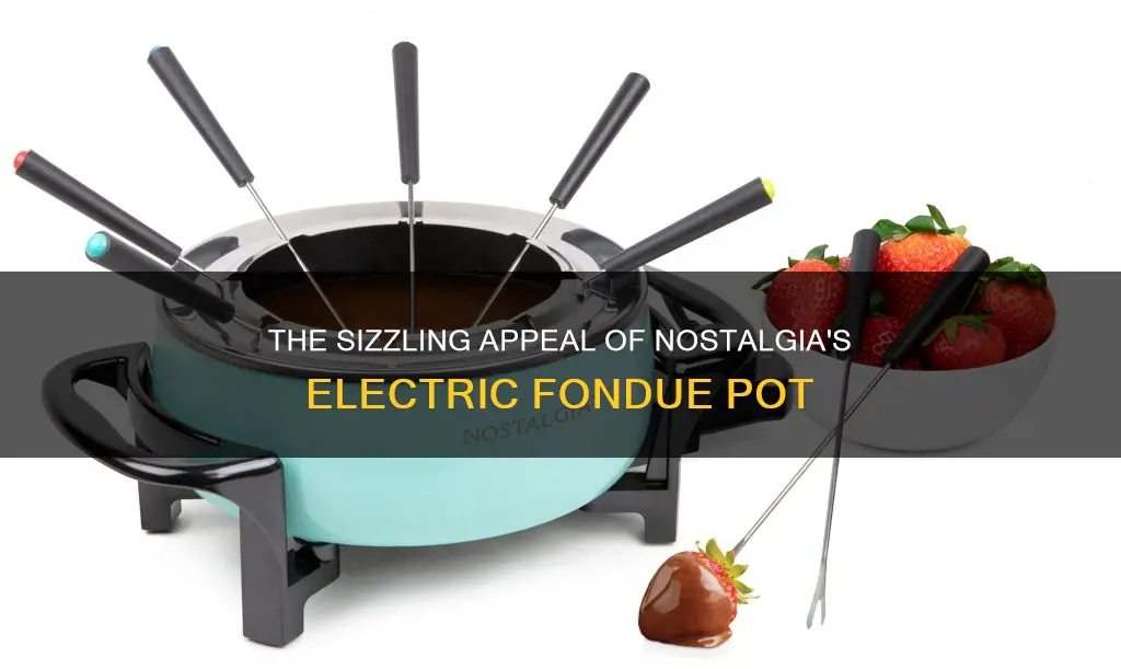 how hot does nostalgia electric fondue pot get