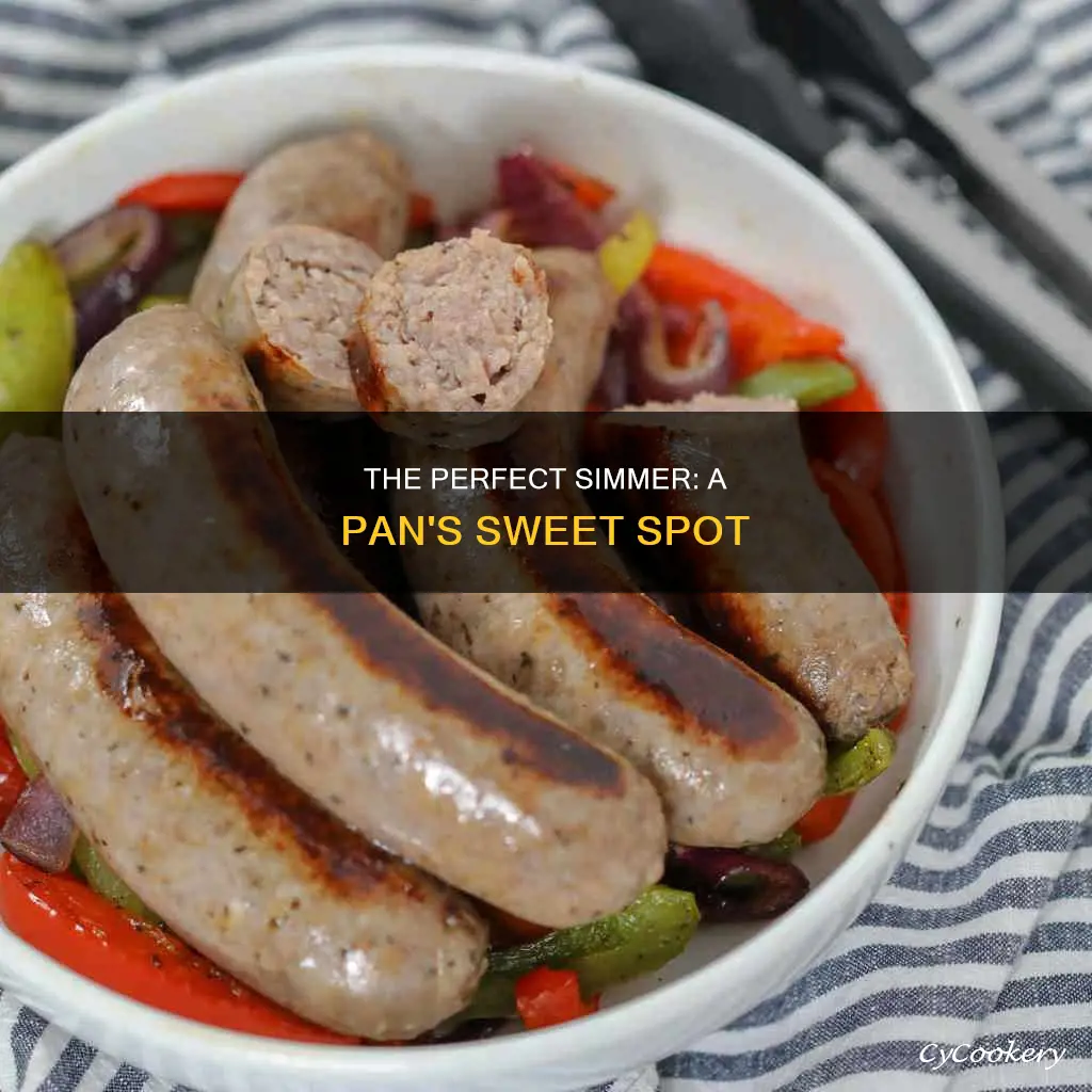 how hot is a pan simmer