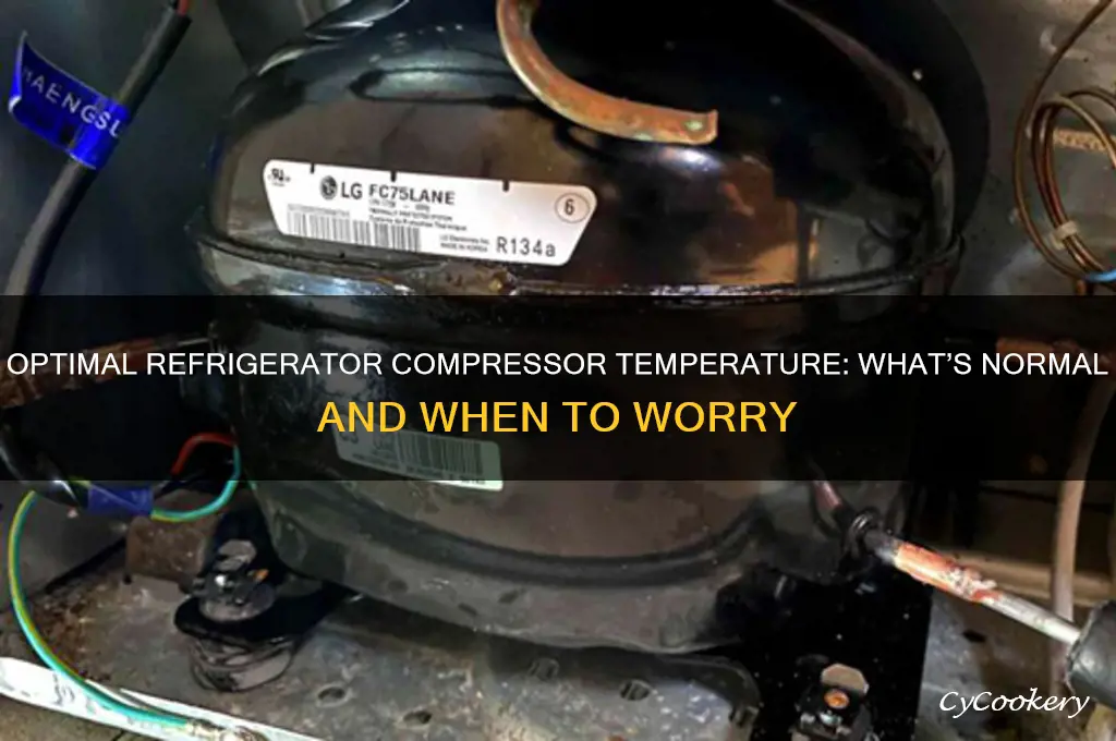 how hot is a refrigerator compressor supposed to be