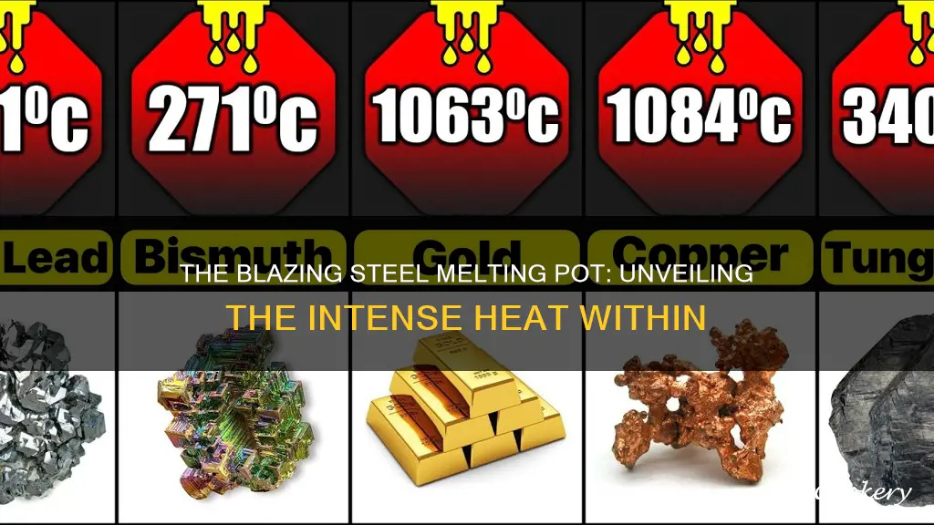 how hot is a steel melting pot