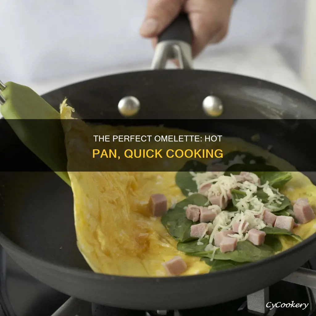 how hot pan for omelette