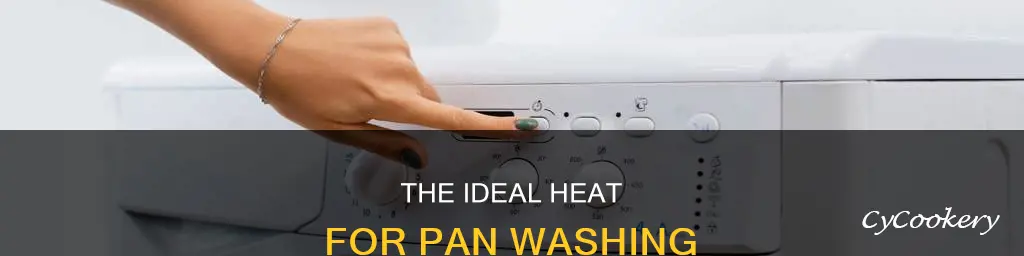 how hot should a pan washer get to