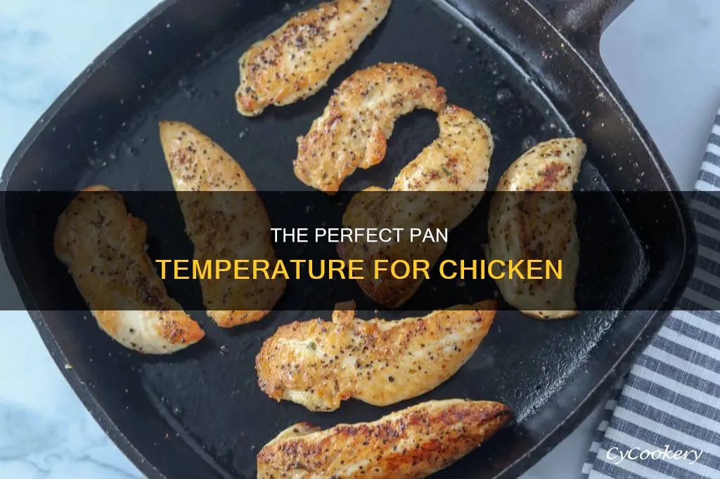 how hot should my pan be for chicken
