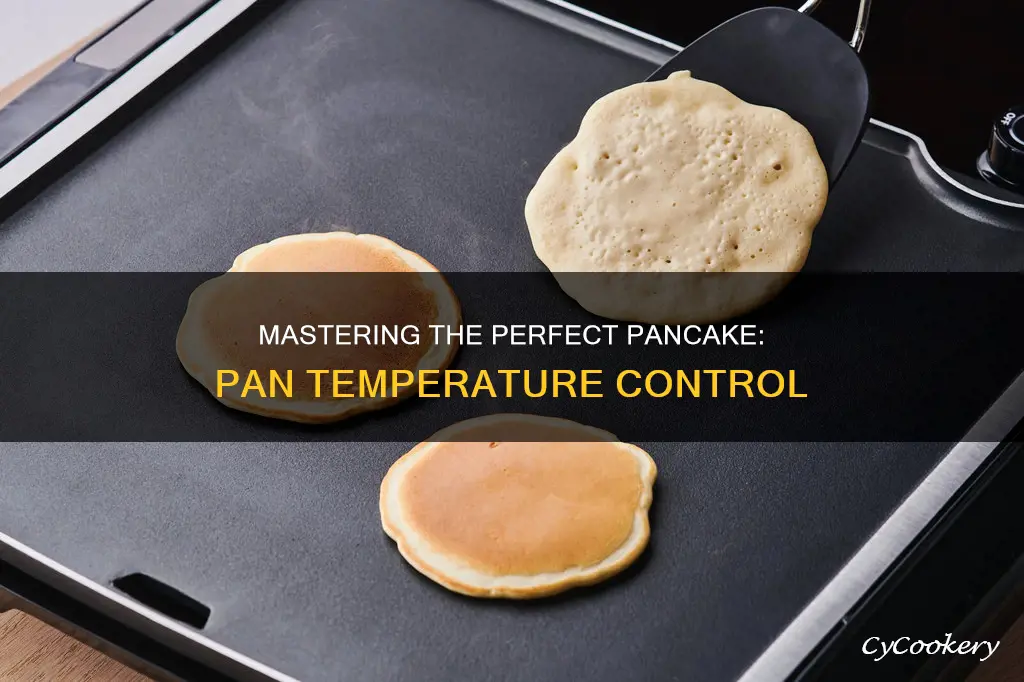 how hot should pan be for pancakes