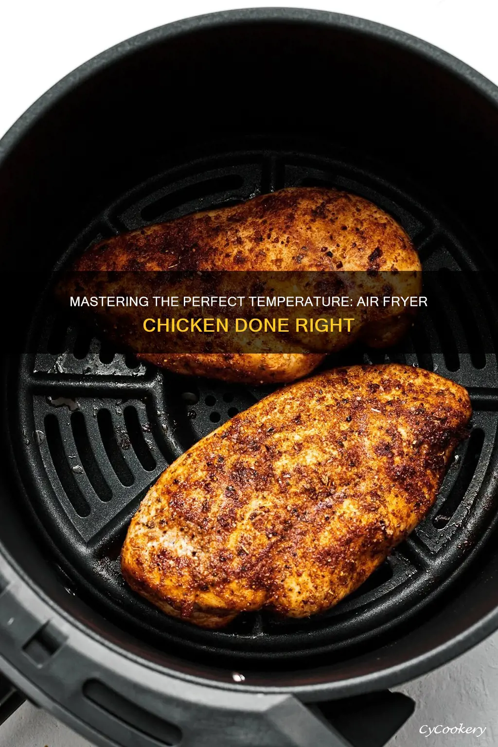 how hot to cook chicken in air fryer