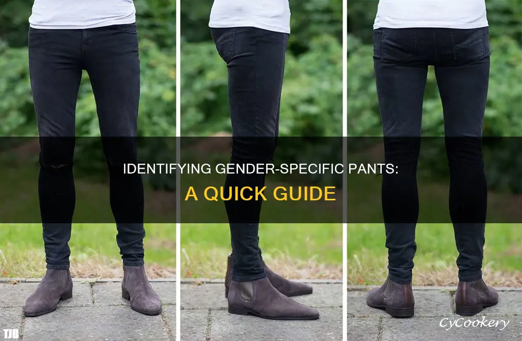 how identify women and men pans