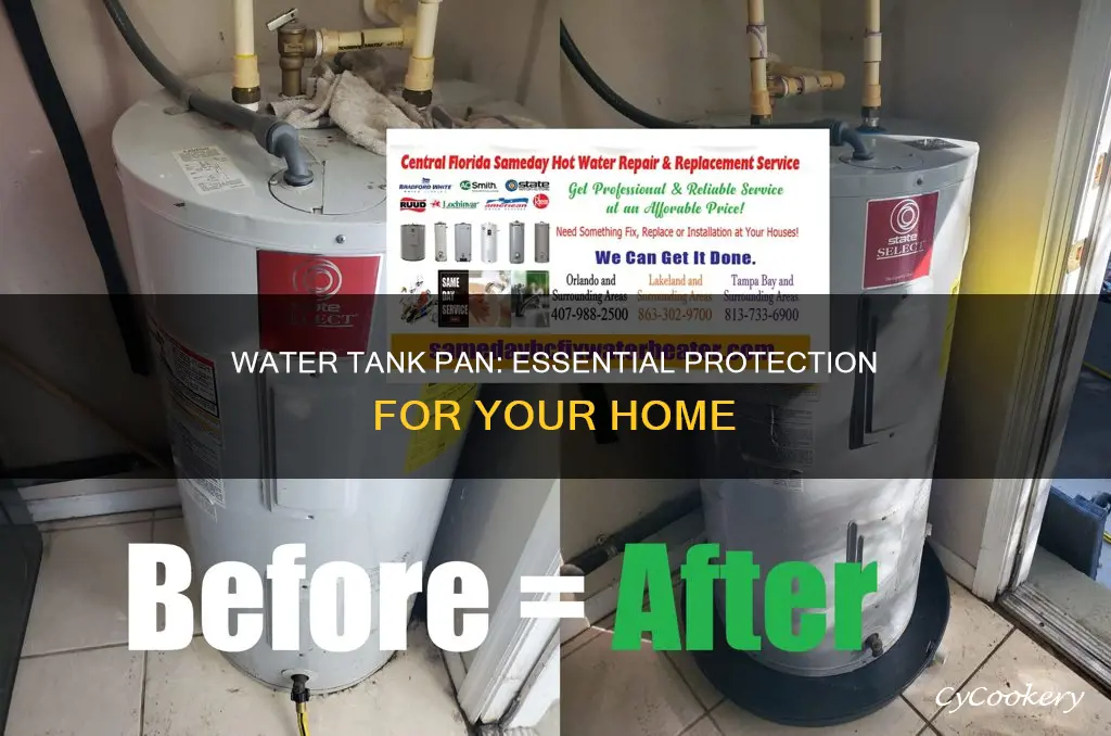 how important is it to have a water tank pan