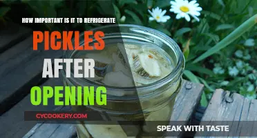 Refrigerating Pickles After Opening: Essential or Optional?