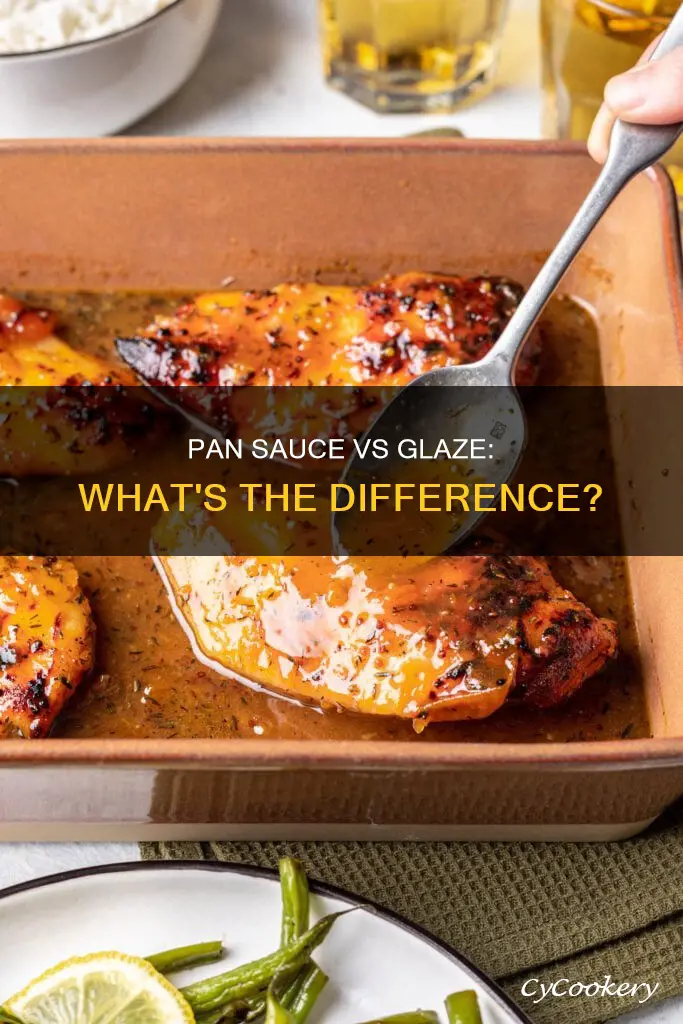 how is a pan sauce different from a glaze