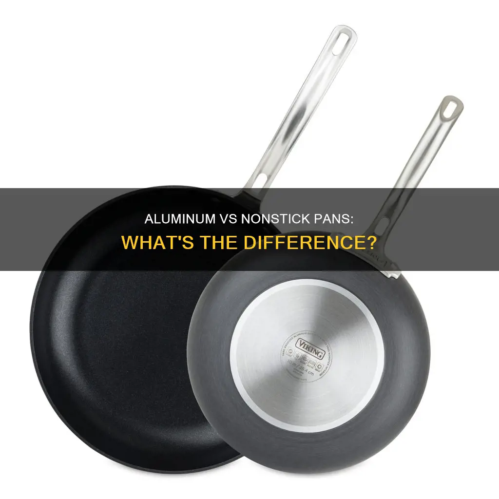 how is an alumnium pan different than nonstick dark pan