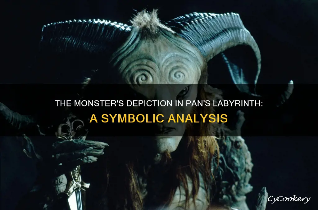 how is the monster depicted in pan