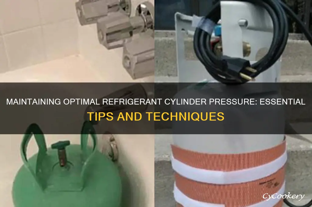 how is the refrigerant cylinder pressure kept