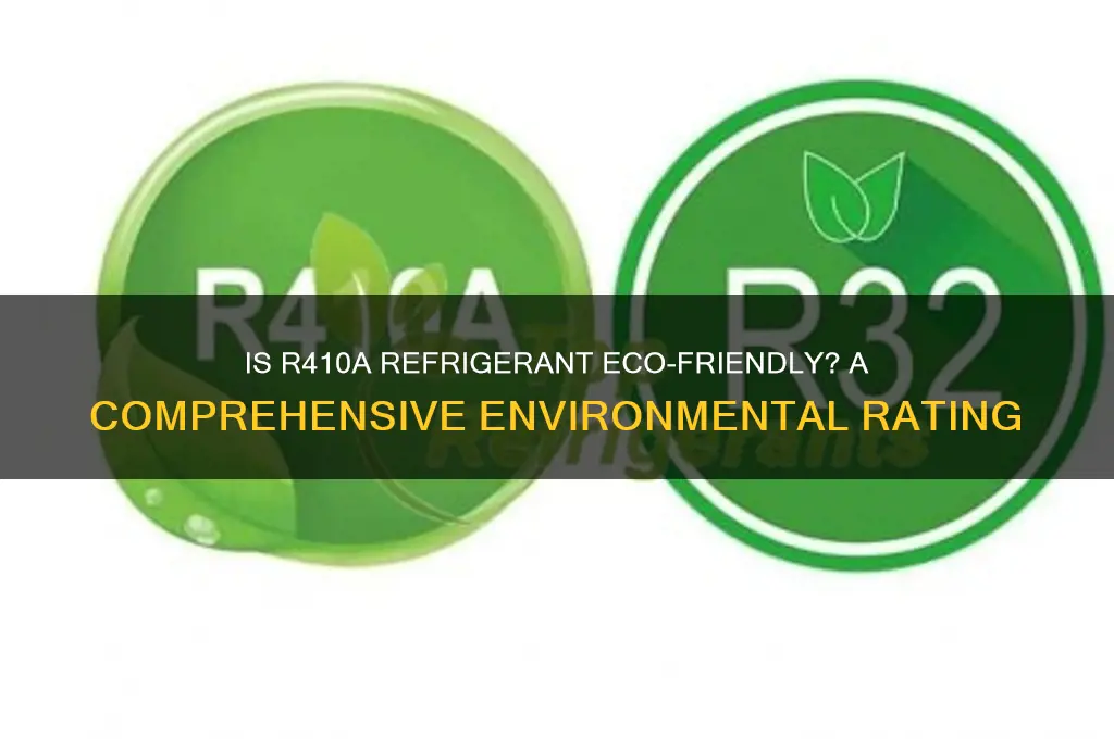 how is the refrigerant r410a rated for ecofriendliness