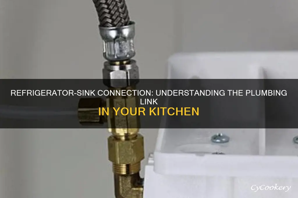 how is the refrigerator attached to the sink