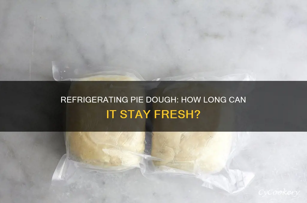 how l8ng can i refrigerate pie dough