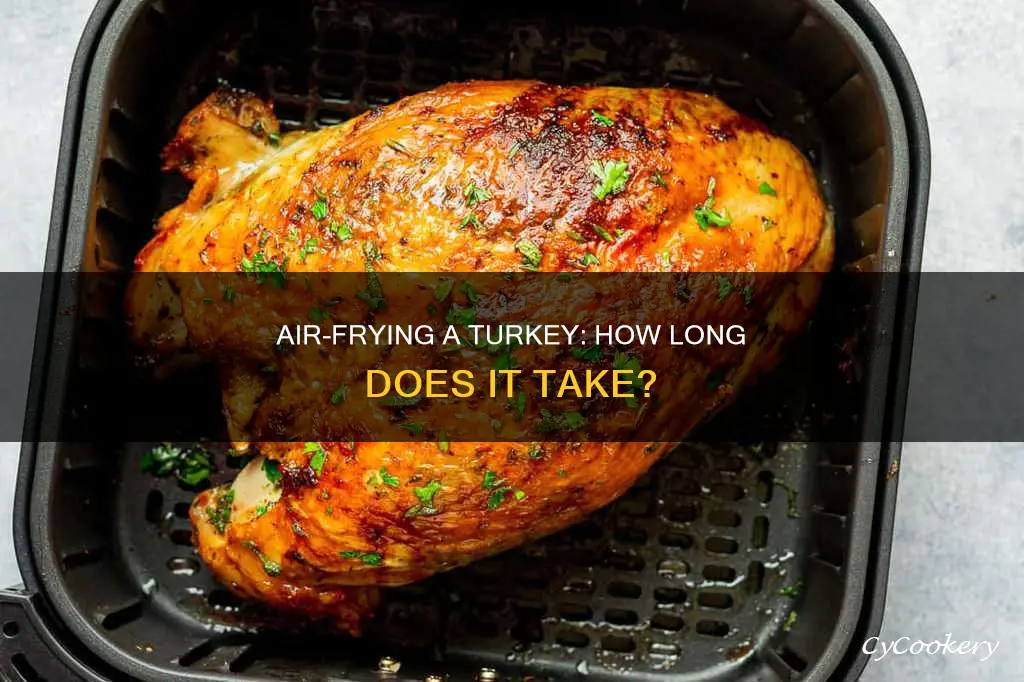 how l9ng to cook a turkey in an air fryer