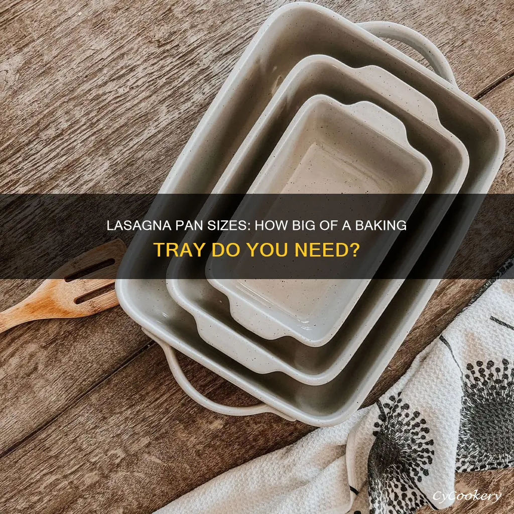 how large is a lasagna pan