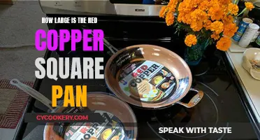 Red Copper Square Pan: How Big Is It?