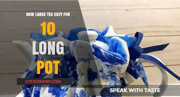 Perfectly Sized Tea Cozy for Your 10-Cup Long Teapot