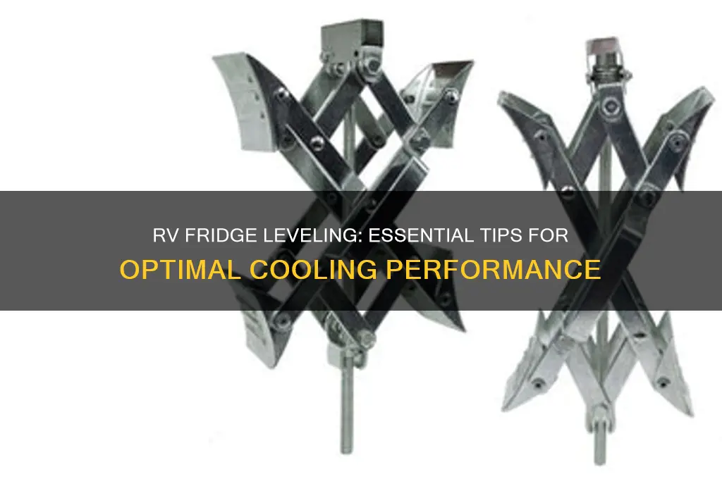 how level does a rv refrigerator have to be
