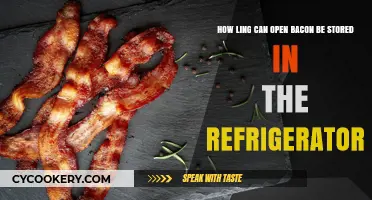 How Long Can Open Bacon Be Stored in the Refrigerator?