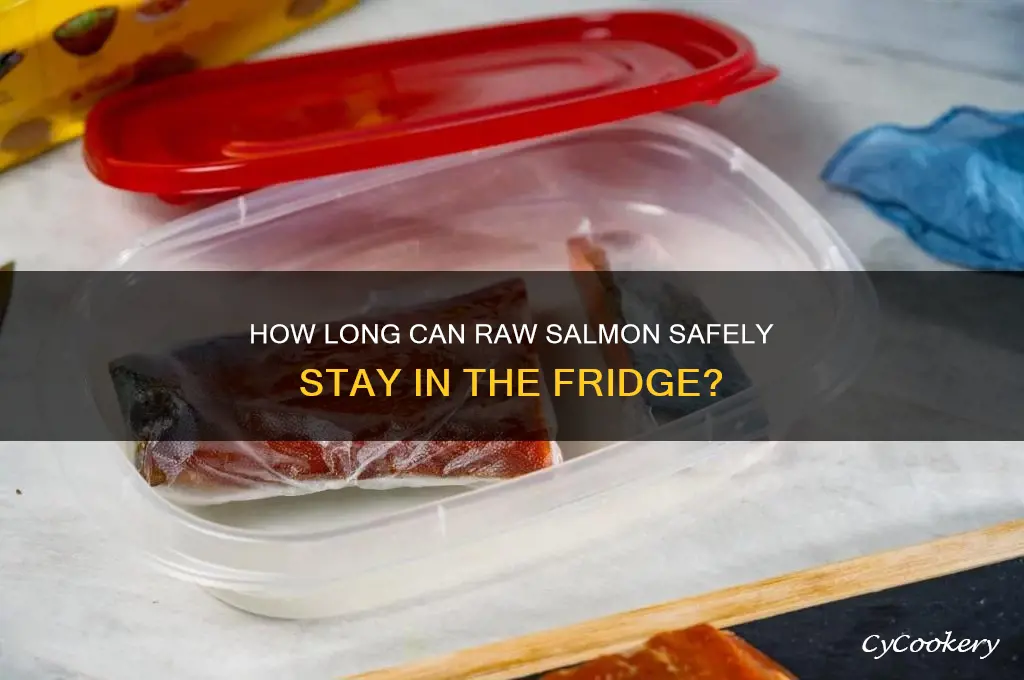 how ling can raw salmon stay in the refrigerator