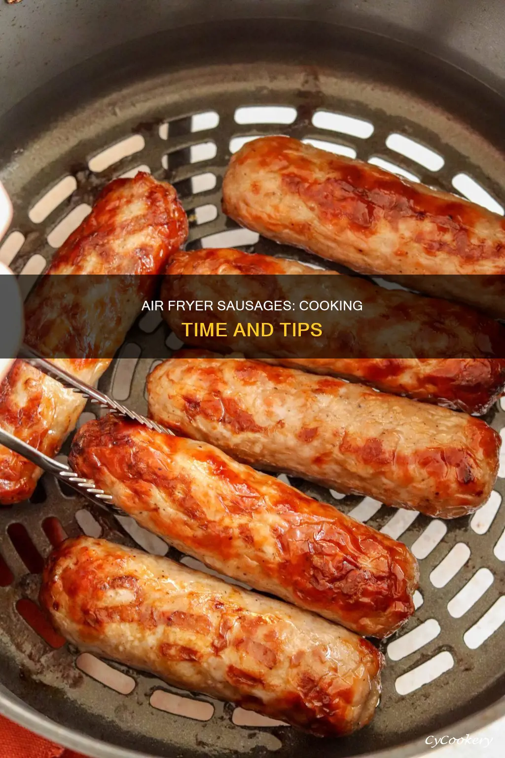 how ling to cook sausages in air fryer
